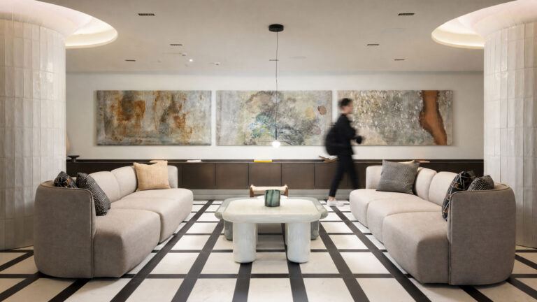 Elegant common areas at Noli Katajanokka II with contemporary interiors and comfortable seating.